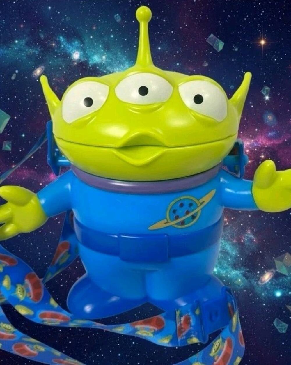 Toy Story Little Green Alien Drink Cup Disney Pixar Space Figure w Strap